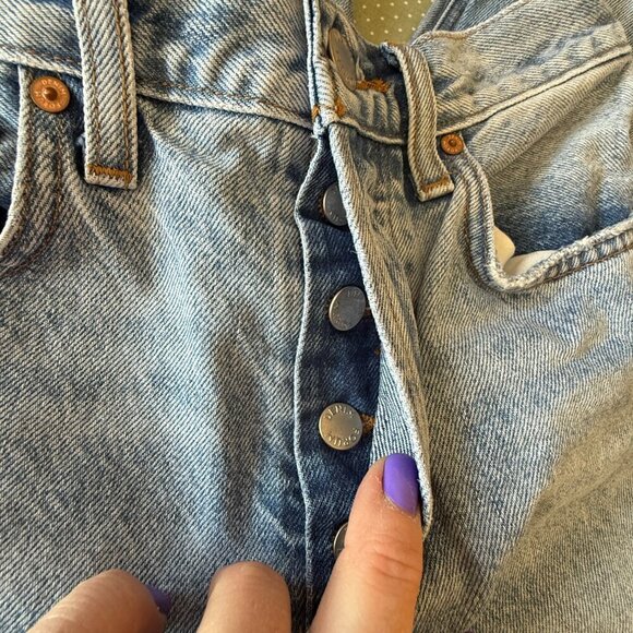 Women's 24 Aritzia Denim Forum The Joni High Rise Loose 29L Button Fly - Picture 5 of 9